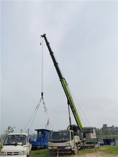 沂南县桥梁建设吊装案例